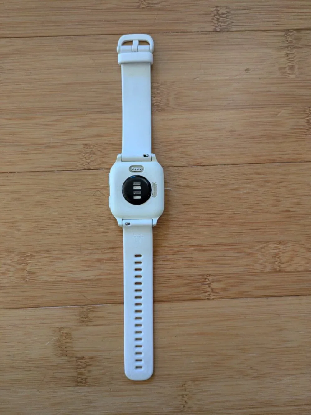 Garmin Venu Square watch. white with white Silicone Band